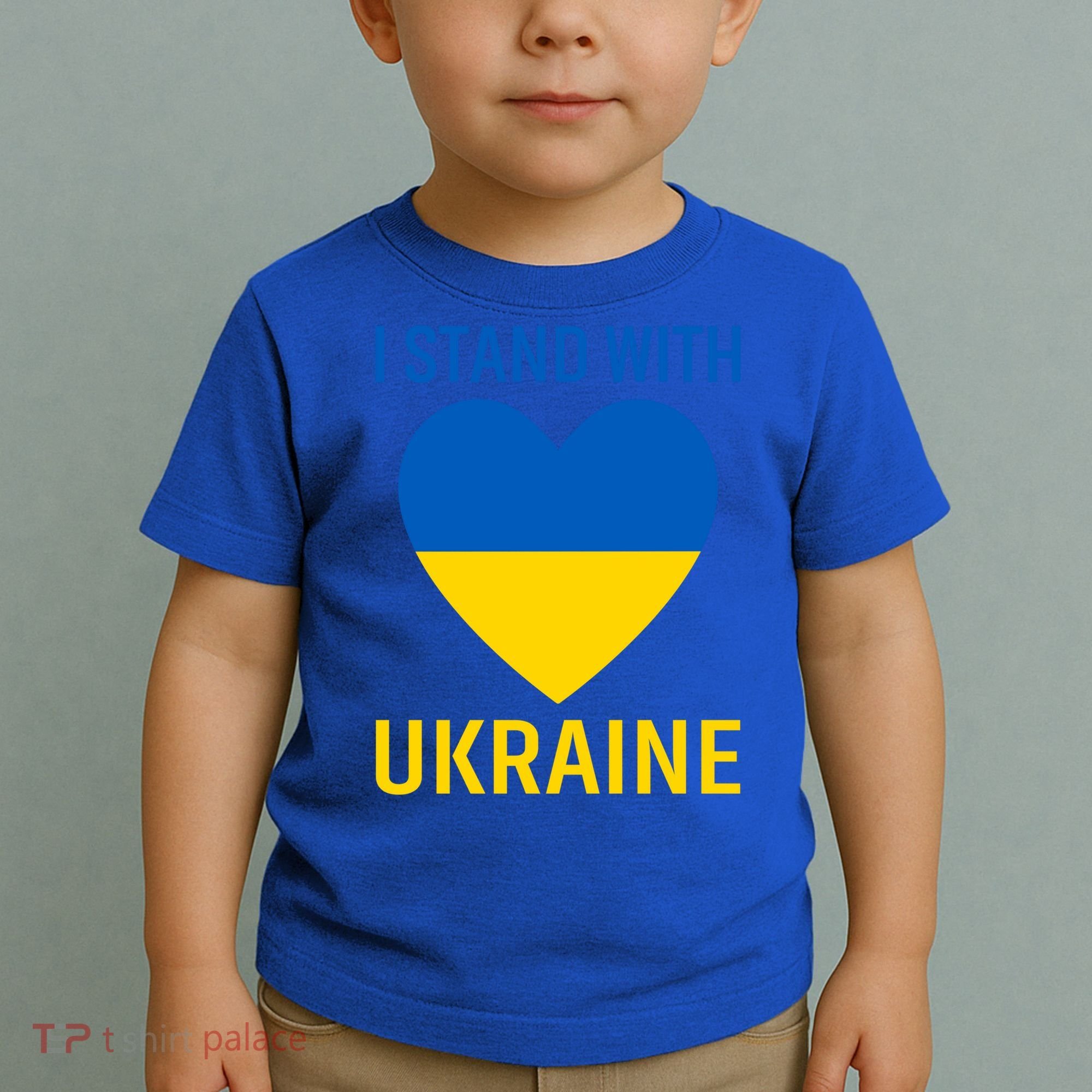 I Stand With Ukraine Ukrainian Flag Gift Toddler T-Shirt