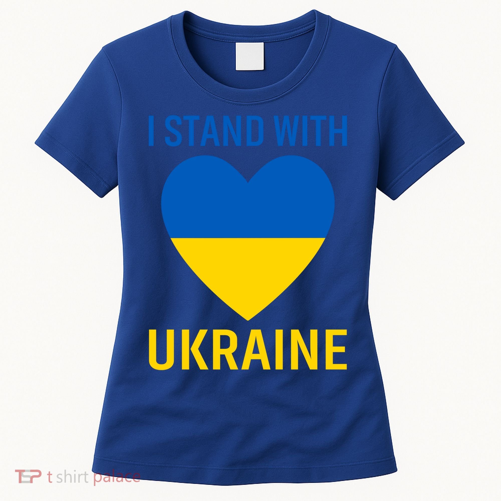I Stand With Ukraine Ukrainian Flag Gift Women's T-Shirt