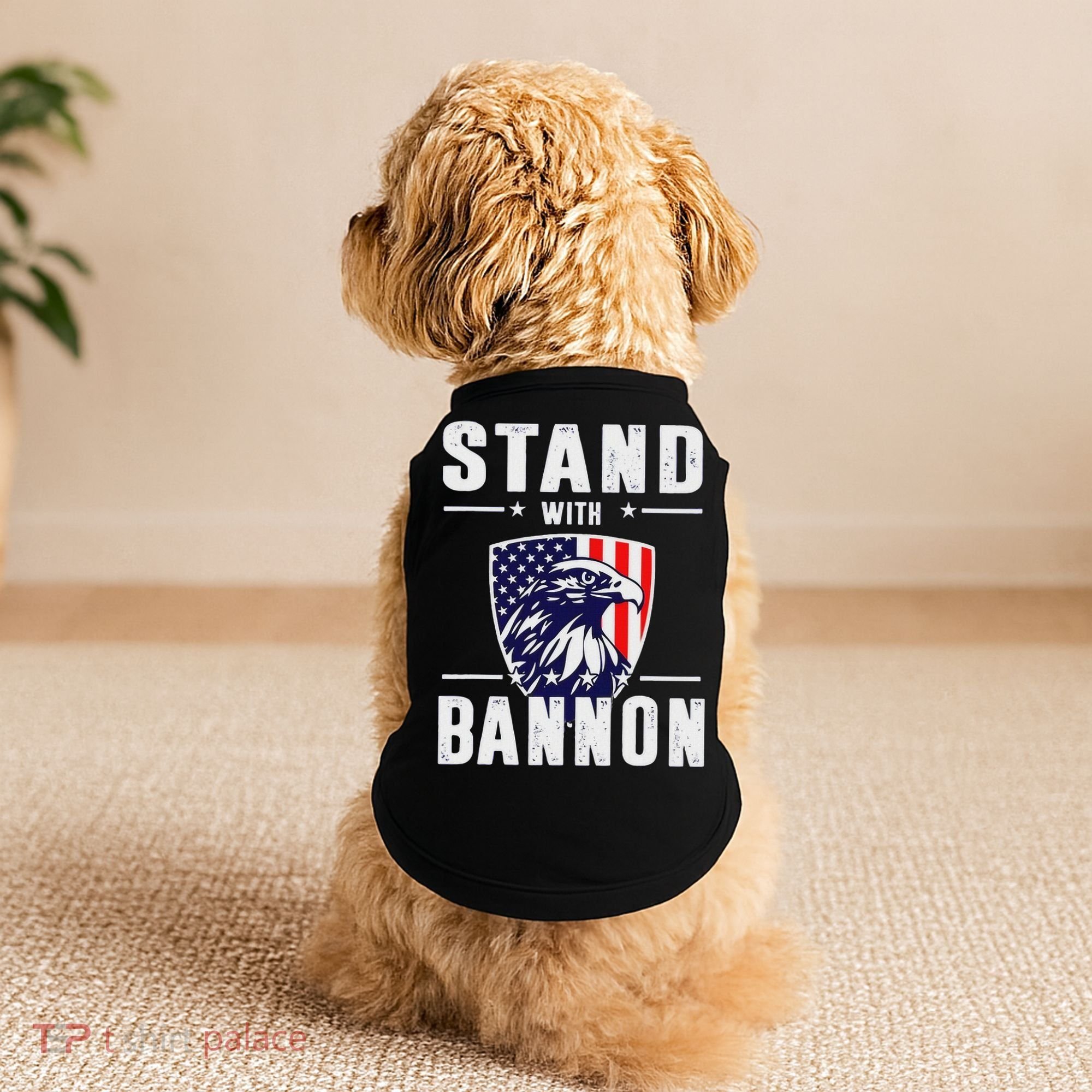 I Stand With Bannon Patriotic Support Doggie Tank