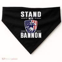 I Stand With Bannon Patriotic Support USA-Made Doggie Bandana thumb 0