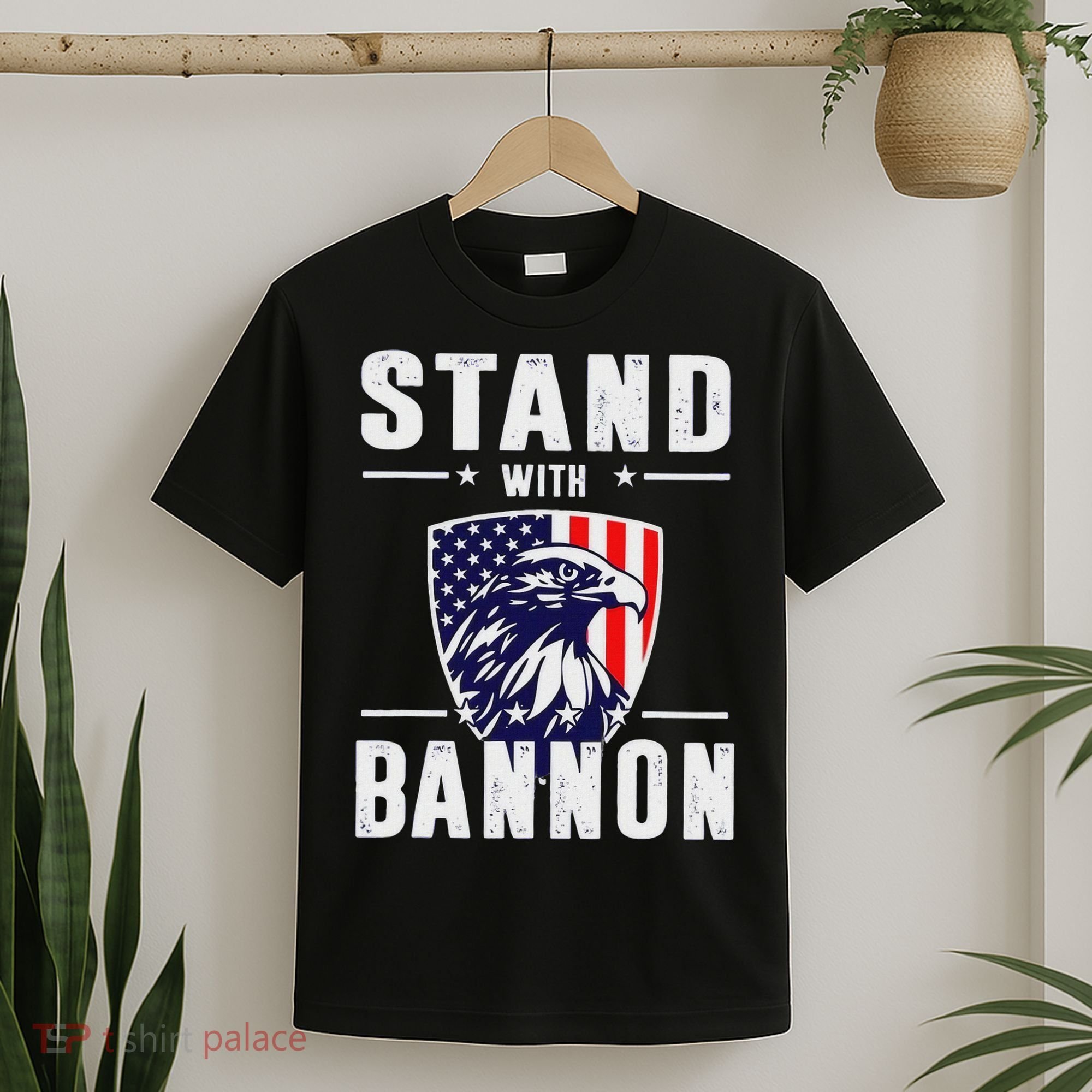 I Stand With Bannon Patriotic Support T-Shirt