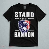 I Stand With Bannon Patriotic Support T-Shirt thumb 5