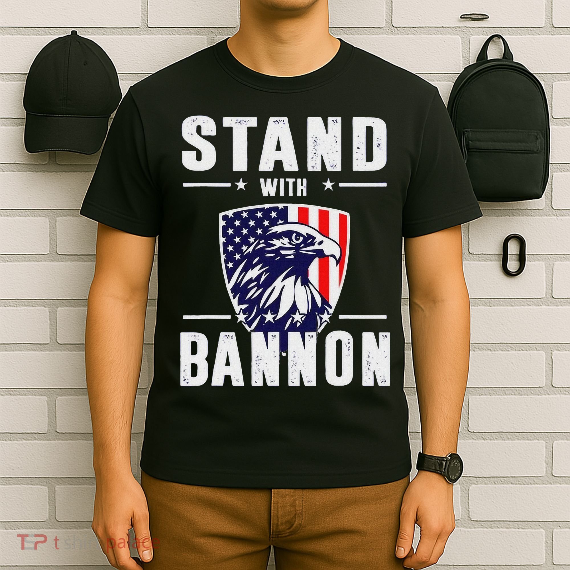 I Stand With Bannon Patriotic Support T-Shirt