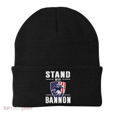 I Stand With Bannon Patriotic Support Beanie