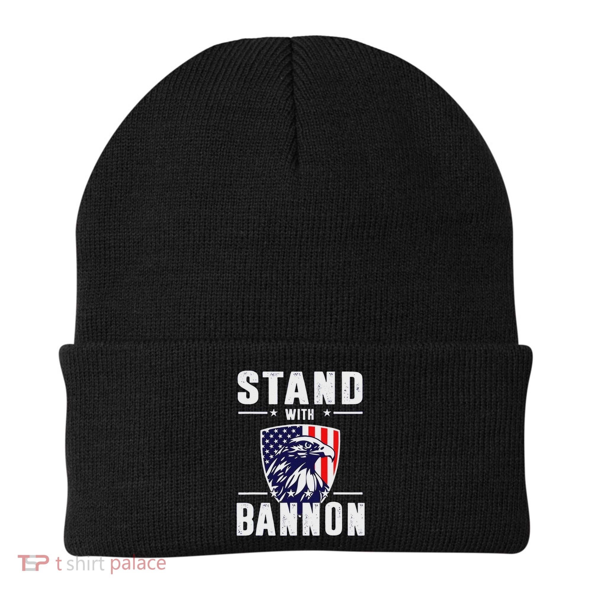 I Stand With Bannon Patriotic Support Beanie