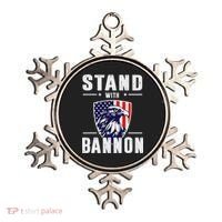 I Stand With Bannon Patriotic Support Ornament thumb 0