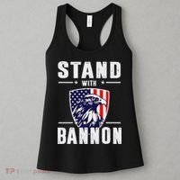 I Stand With Bannon Patriotic Support Women's Tank Top thumb 3