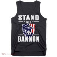 I Stand With Bannon Patriotic Support Tank Top thumb 0