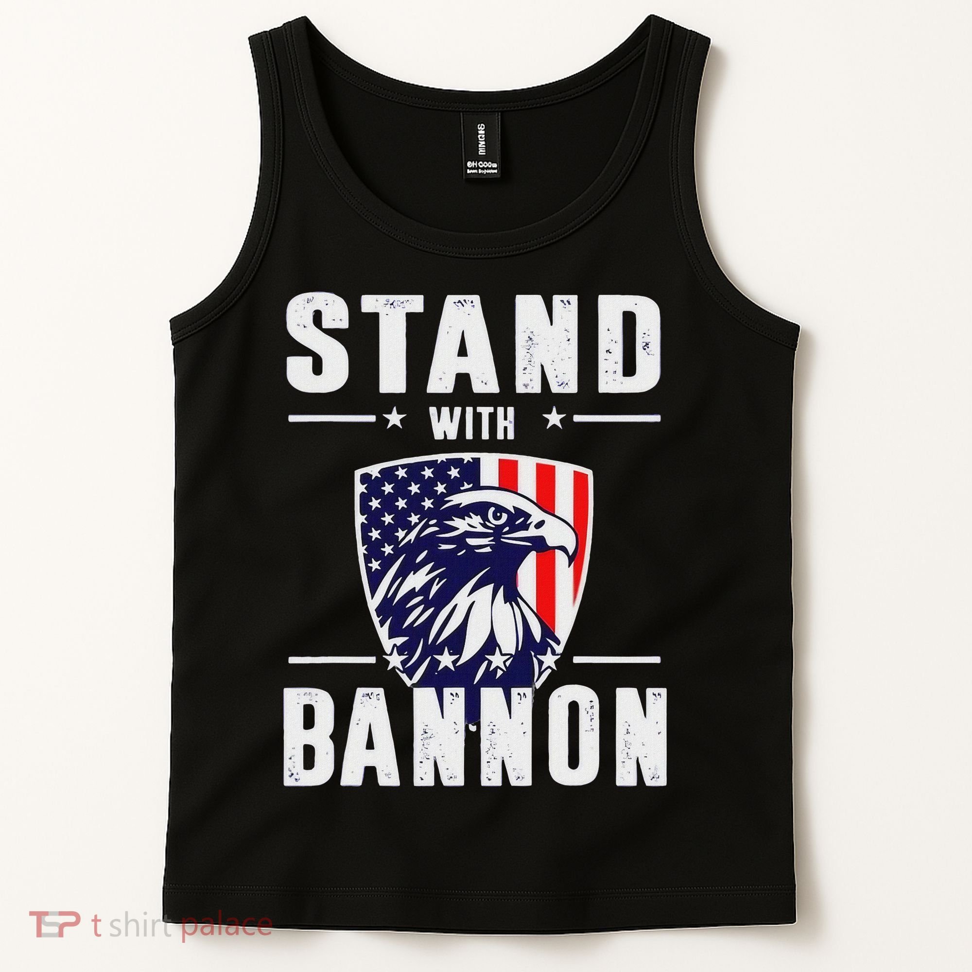 I Stand With Bannon Patriotic Support Tank Top