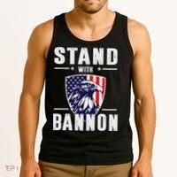 I Stand With Bannon Patriotic Support Tank Top thumb 3