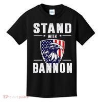 I Stand With Bannon Patriotic Support Kids T-Shirt thumb 0