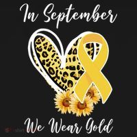 In September We Wear Gold For Childhood Cancer Awareness Women's Hoodie thumb 2