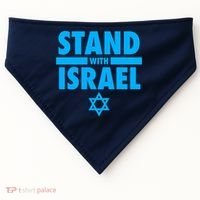 I Stand With Israel Pray For Israel USA-Made Doggie Bandana thumb 0