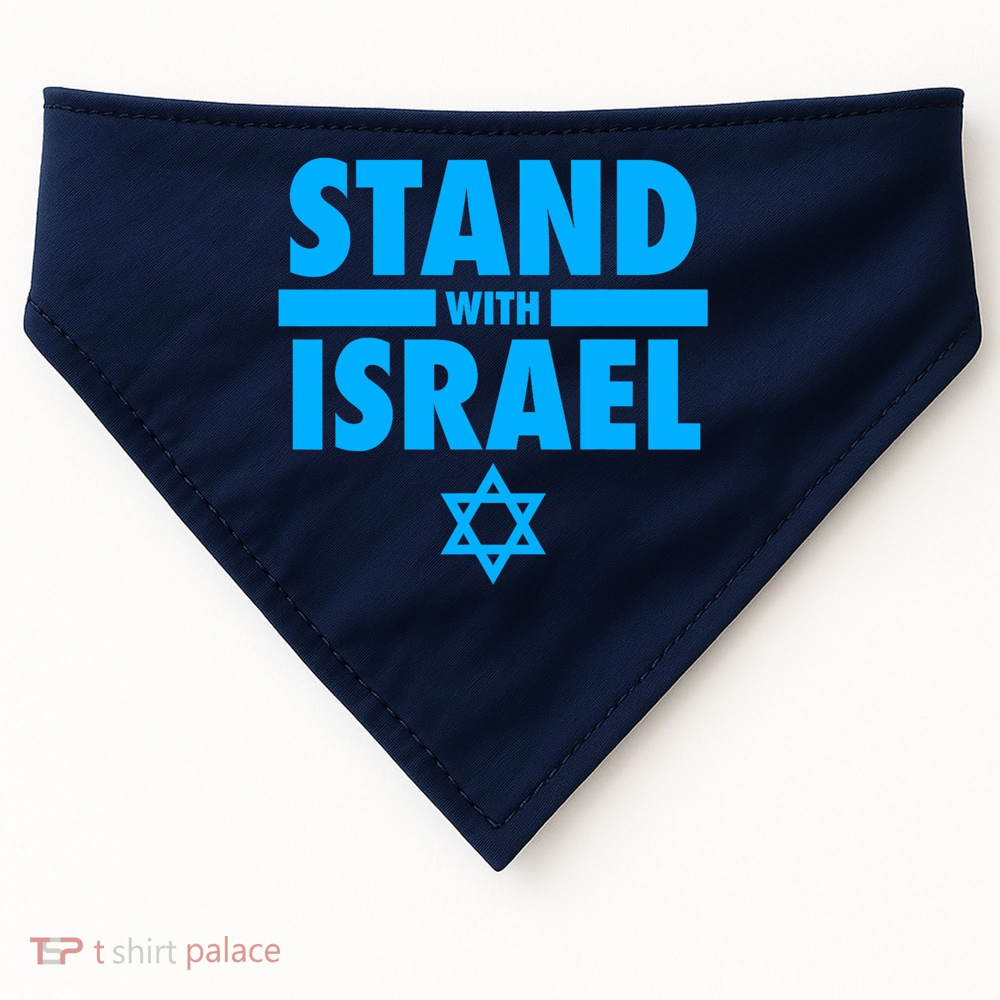 I Stand With Israel Pray For Israel USA-Made Doggie Bandana