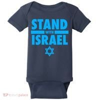 I Stand With Israel Pray For Israel Baby Bodysuit thumb 0