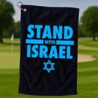 I Stand With Israel Pray For Israel Golf Towel thumb 1