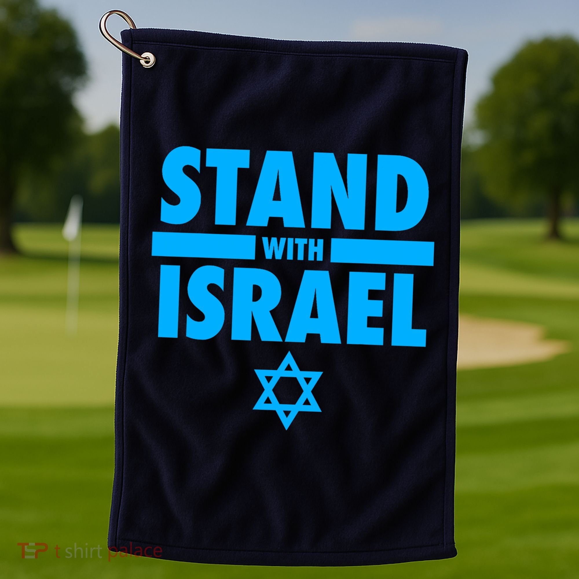 I Stand With Israel Pray For Israel Golf Towel