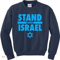 I Stand With Israel Pray For Israel Kids Sweatshirt thumb 0