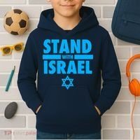 I Stand With Israel Pray For Israel Kids Hoodie thumb 2