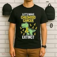 In September We Wear Gold Childhood Cancer Awareness T-Shirt thumb 6