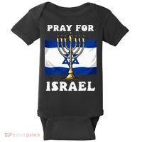 I Stand With Israel Support Israel Strong Pray For Israel Baby Bodysuit thumb 0