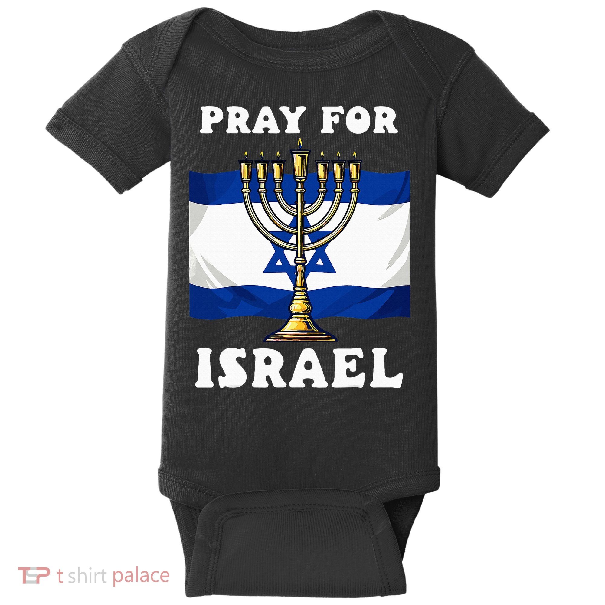 I Stand With Israel Support Israel Strong Pray For Israel Baby Bodysuit