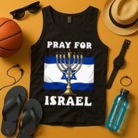 I Stand With Israel Support Israel Strong Pray For Israel Tank Top thumb 4