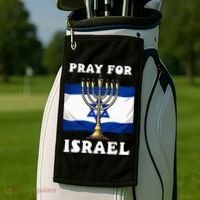 I Stand With Israel Support Israel Strong Pray For Israel Golf Towel thumb 2