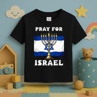 I Stand With Israel Support Israel Strong Pray For Israel Toddler T-Shirt thumb 3