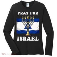 I Stand With Israel Support Israel Strong Pray For Israel Women's Long Sleeve Shirt thumb 0