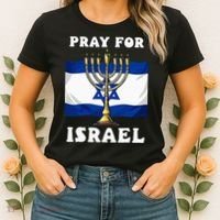 I Stand With Israel Support Israel Strong Pray For Israel Women's T-Shirt thumb 2