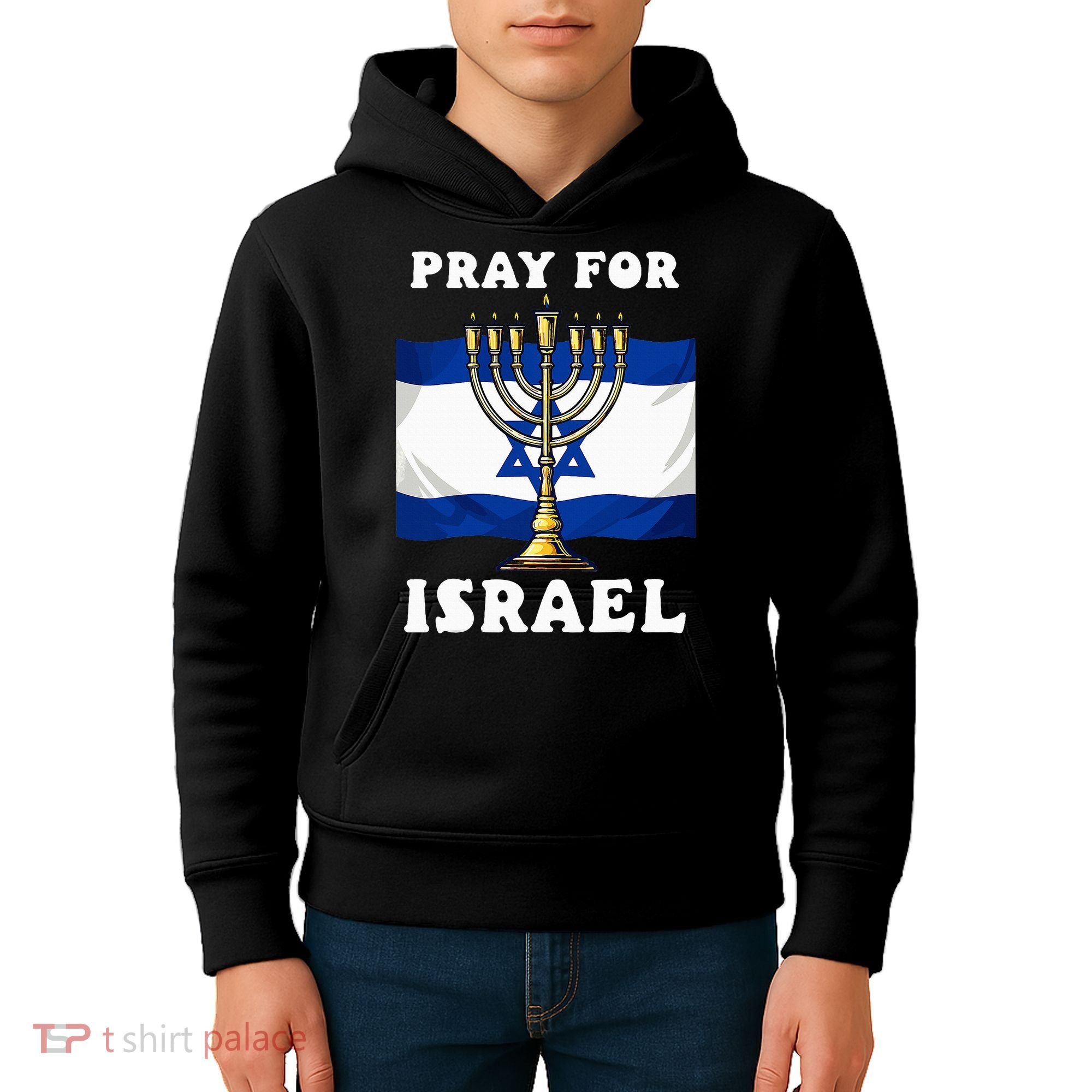 I Stand With Israel Support Israel Strong Pray For Israel Kids Hoodie