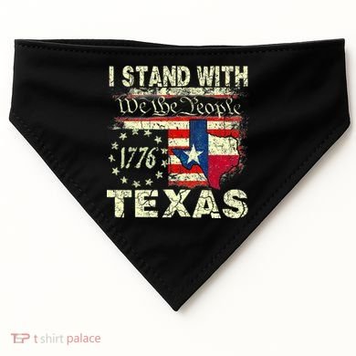 I Stand With Texas USA-Made Doggie Bandana