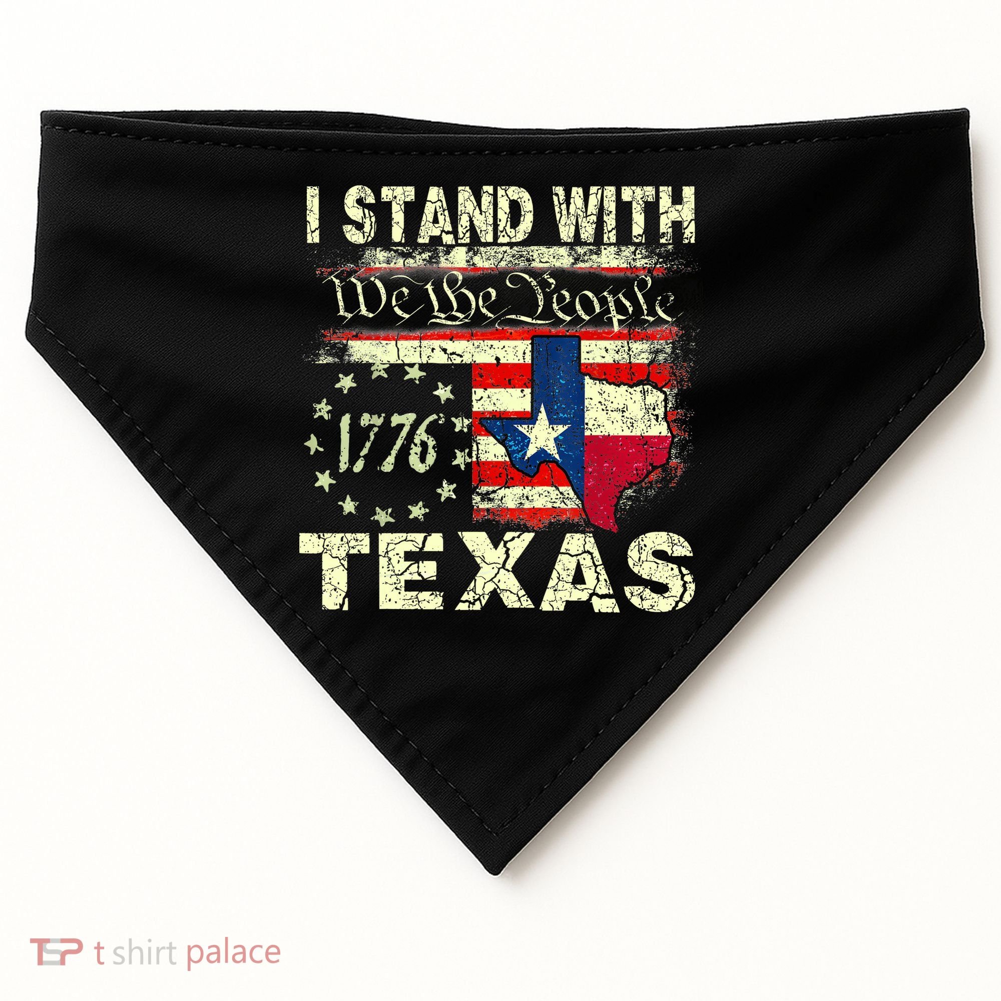 I Stand With Texas USA-Made Doggie Bandana