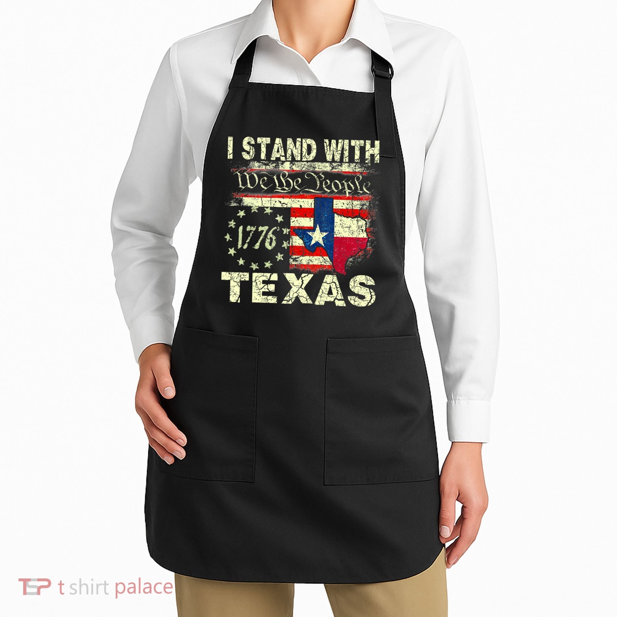 I Stand With Texas Apron
