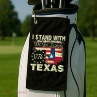 I Stand With Texas Golf Towel thumb 2