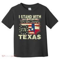 I Stand With Texas Toddler T-Shirt thumb 0