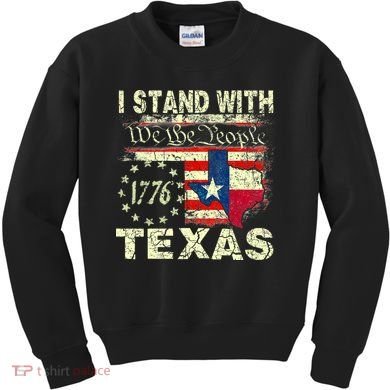 I Stand With Texas Kids Sweatshirt