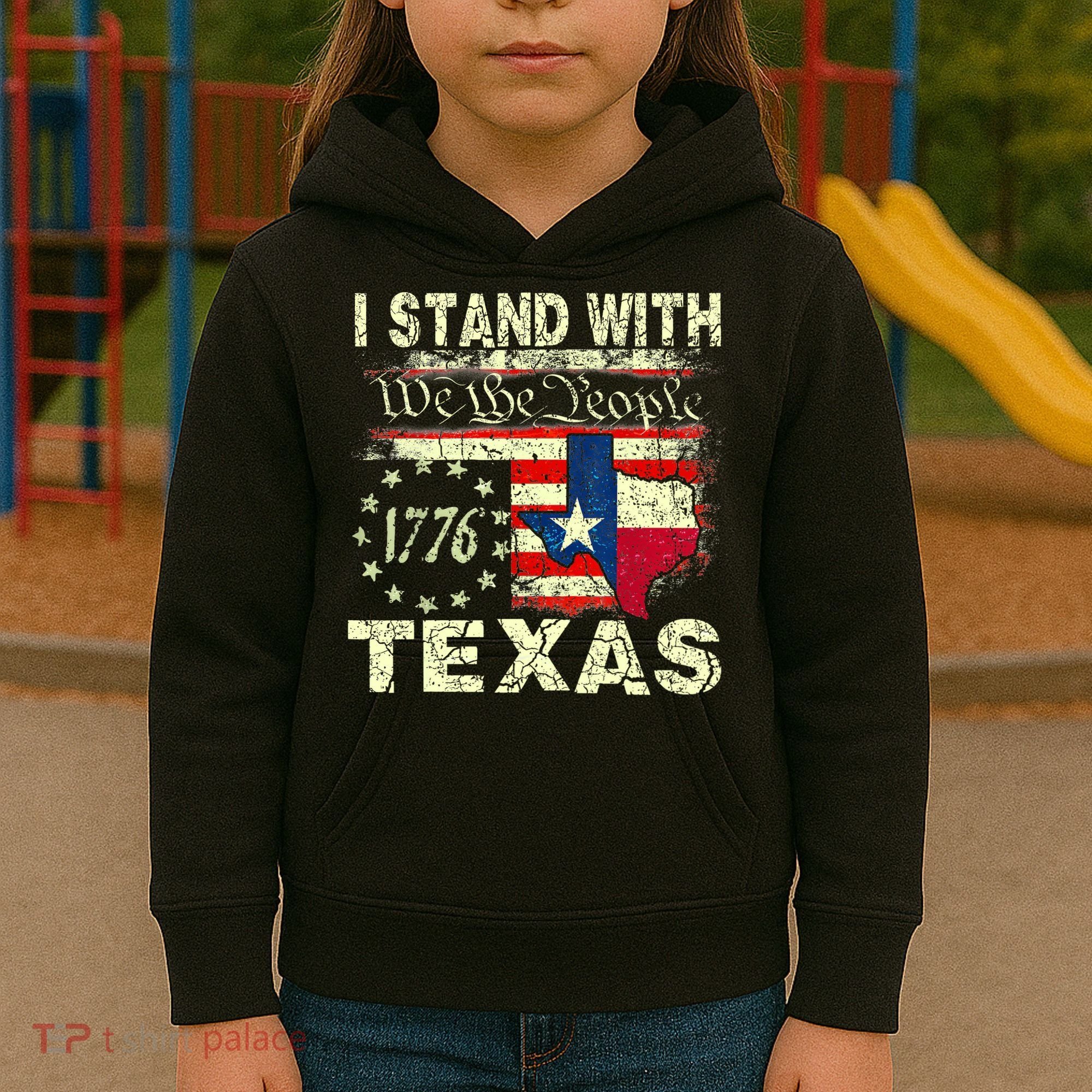 I Stand With Texas Kids Hoodie
