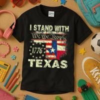 I Stand With Texas Kids T-Shirt thumb 3