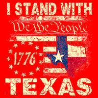 I Stand With Texas Santa Hat thumb 1