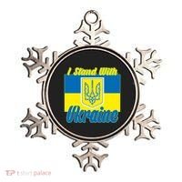 I Stand With Ukraine Coat Of Arms Flag Support Ukraine Ornament thumb 0