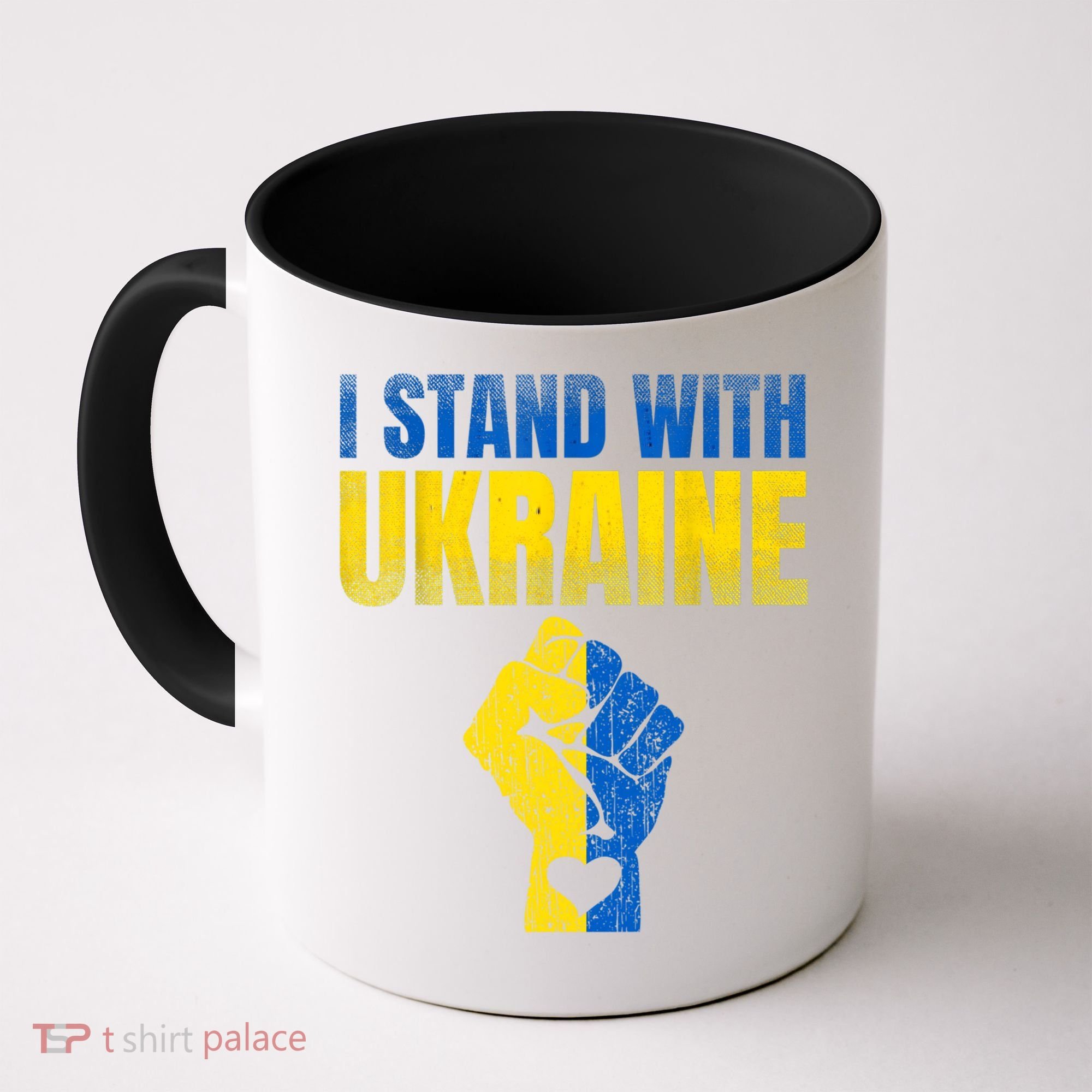 I Stand With Ukraine Ukrainian Flag Support Ukraine Gift Coffee Mug