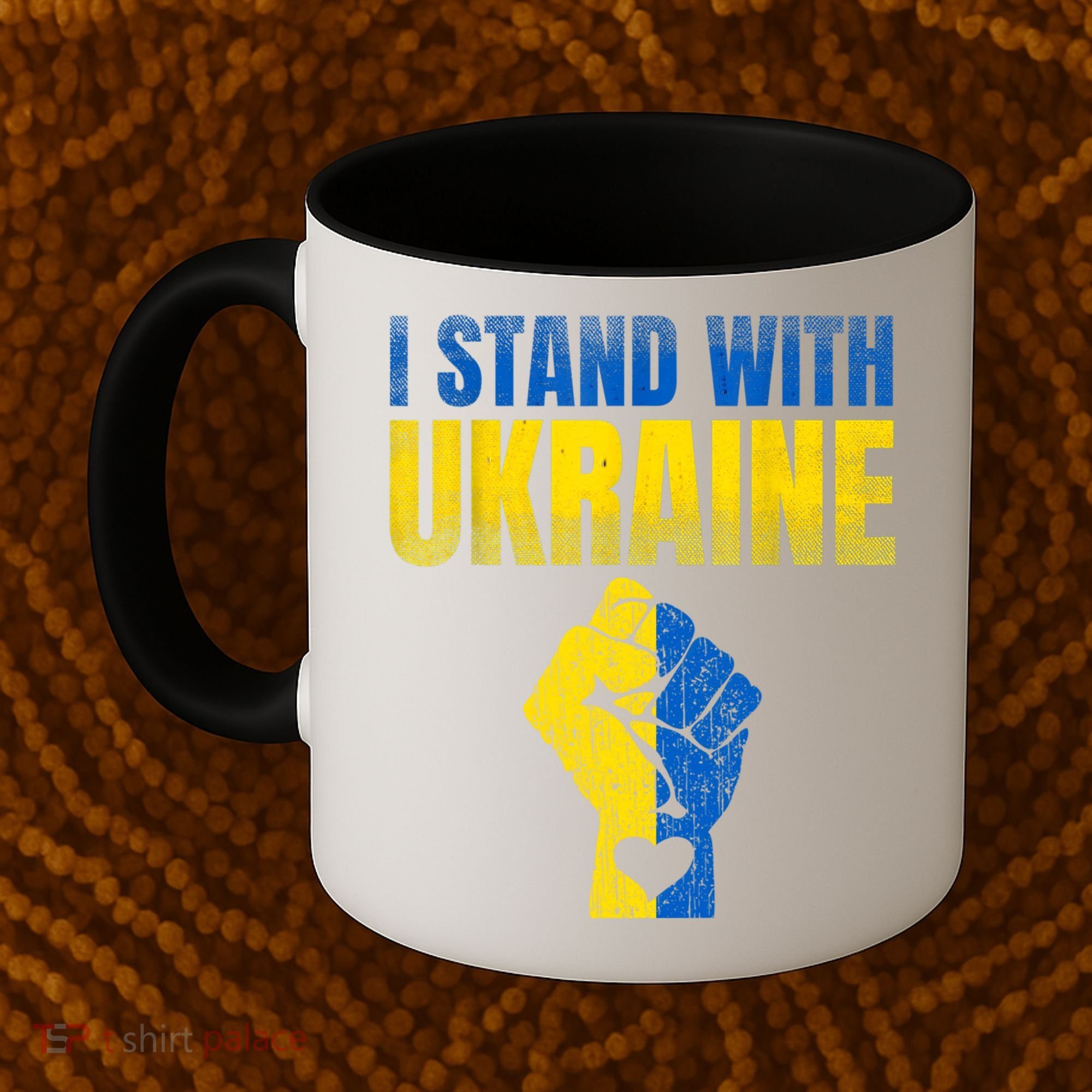 I Stand With Ukraine Ukrainian Flag Support Ukraine Gift Coffee Mug
