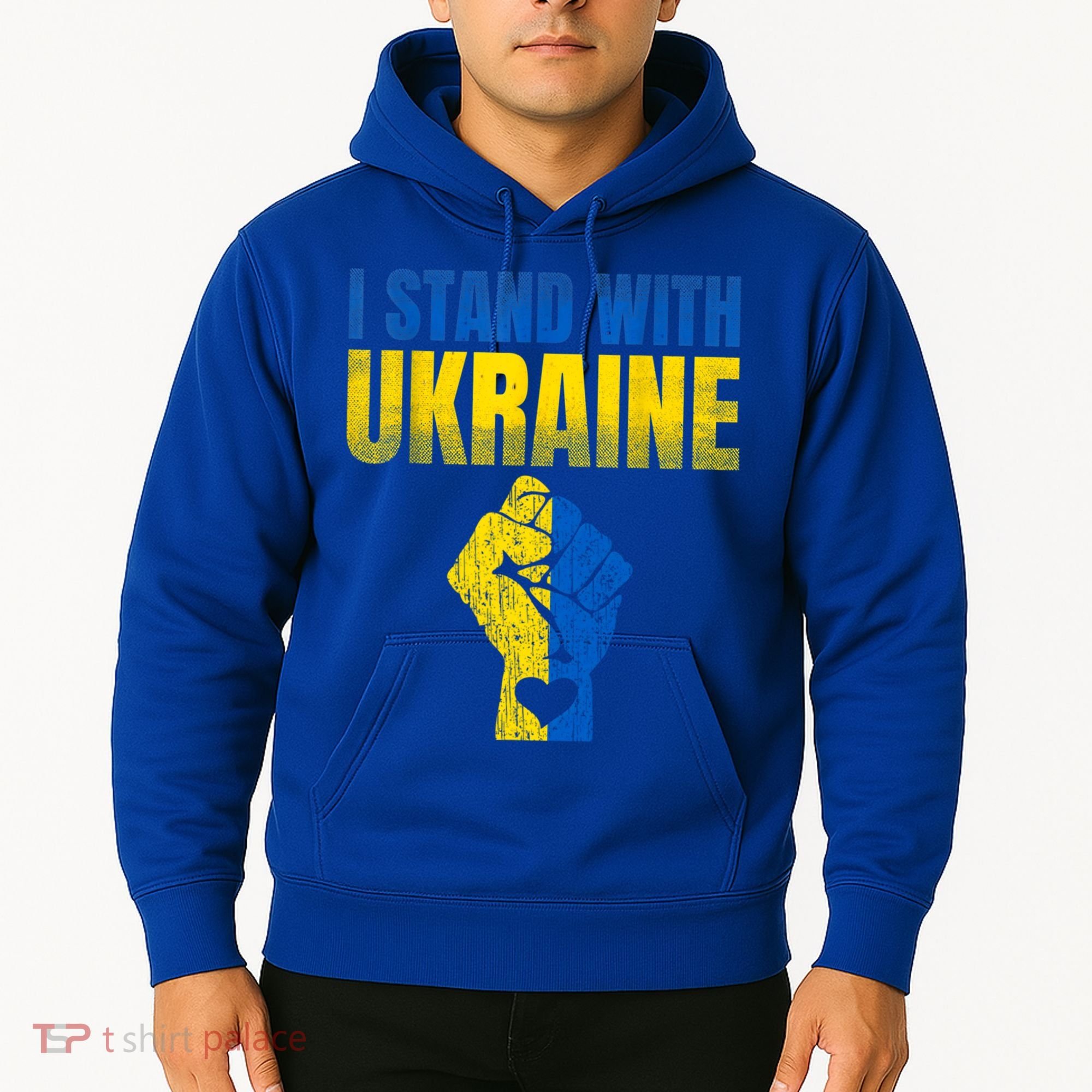 I Stand With Ukraine Ukrainian Flag Support Ukraine Gift Hoodie
