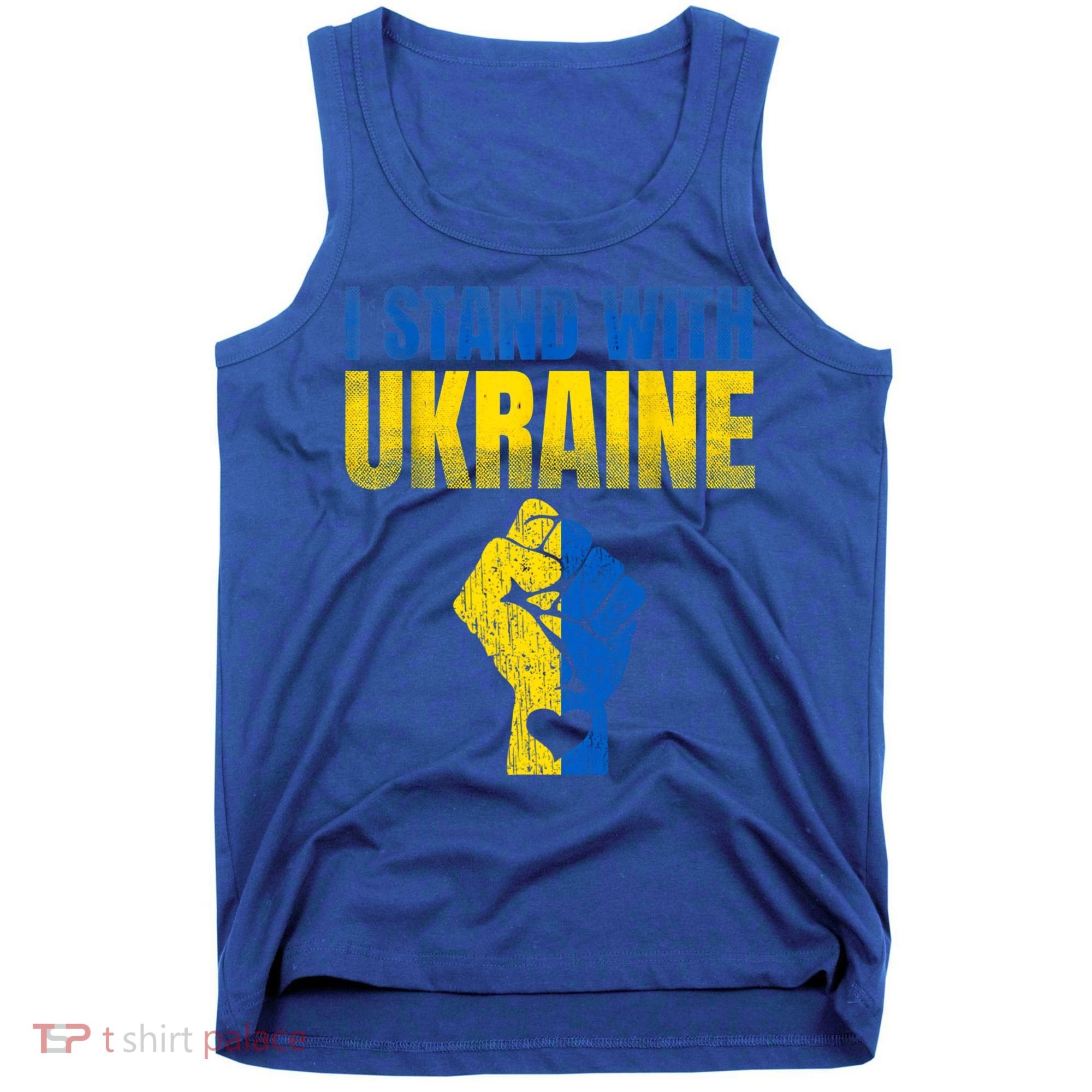 I Stand With Ukraine Ukrainian Flag Support Ukraine Gift Tank Top