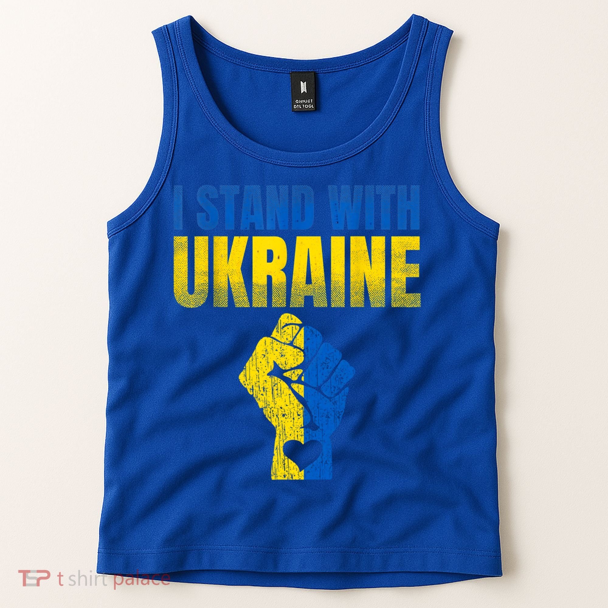I Stand With Ukraine Ukrainian Flag Support Ukraine Gift Tank Top