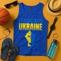I Stand With Ukraine Ukrainian Flag Support Ukraine Gift Tank Top thumb 4
