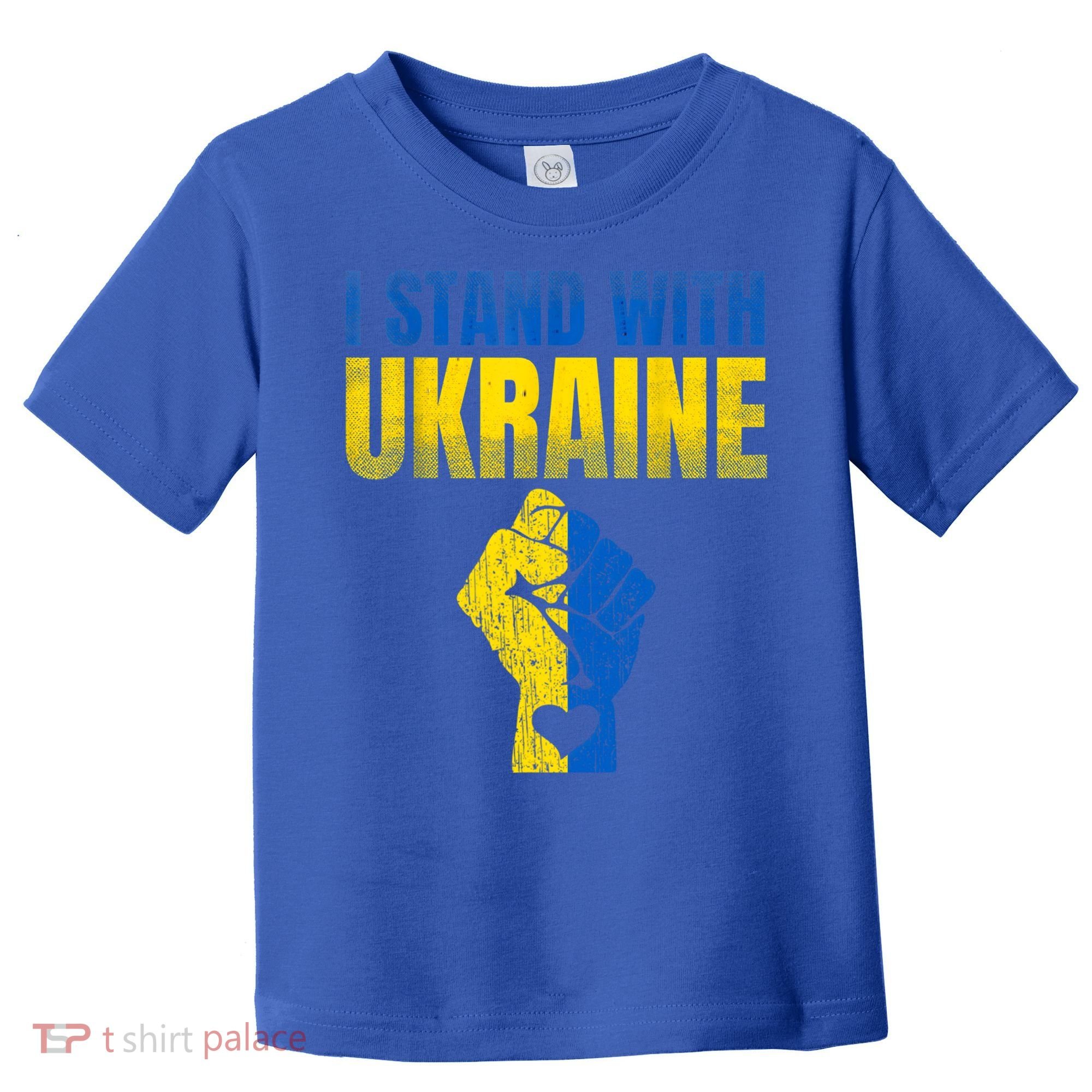 I Stand With Ukraine Ukrainian Flag Support Ukraine Gift Toddler T-Shirt