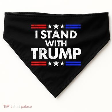 I Stand With Trump USA-Made Doggie Bandana